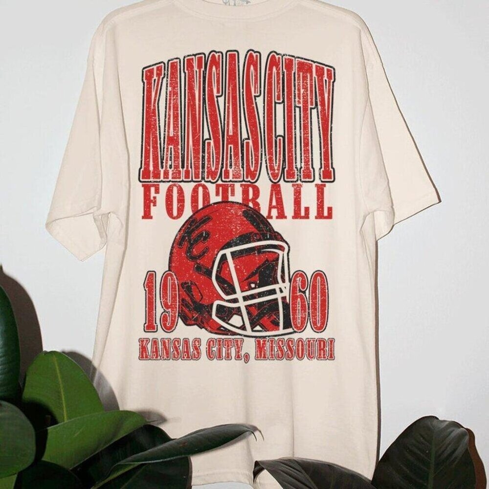 90s Kansas City Chiefs Football 1960 Retro Tee Shirt
